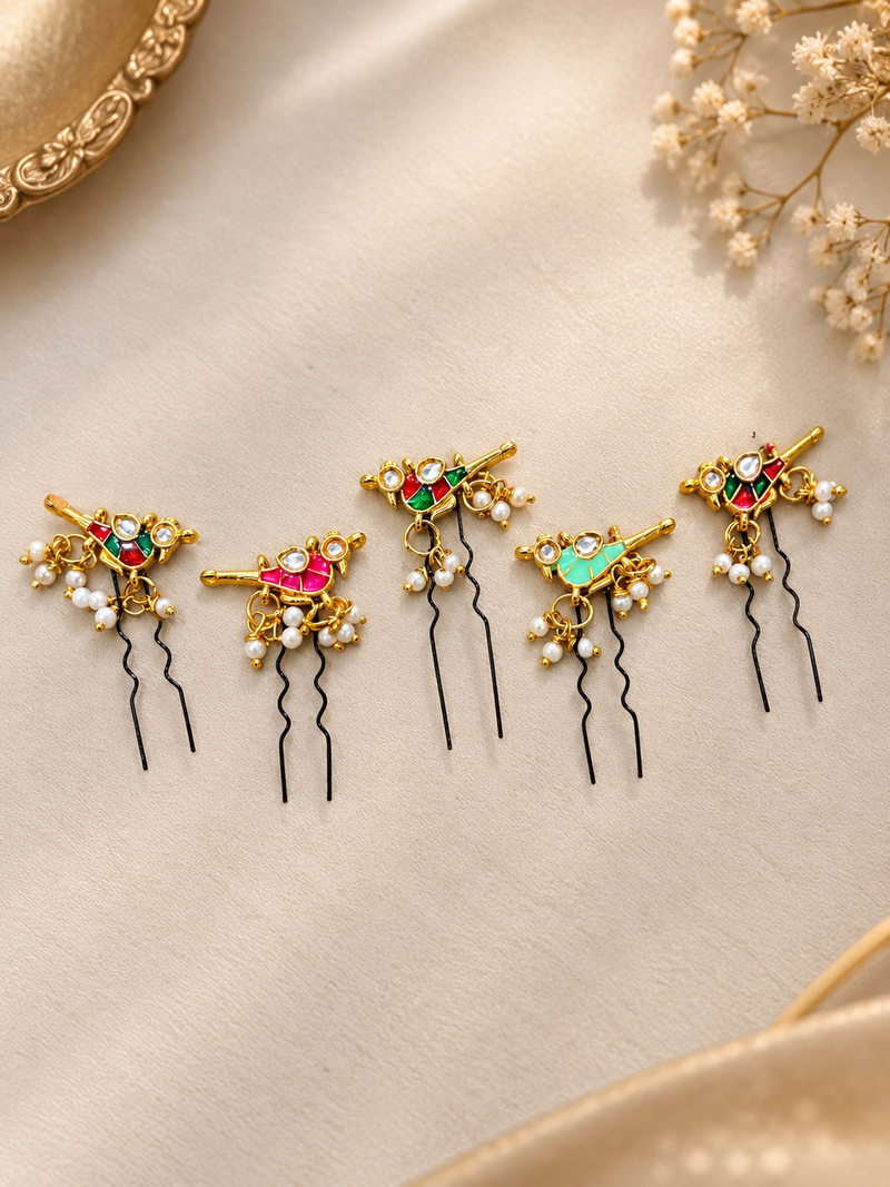 Bulbul Pins (set of 5)