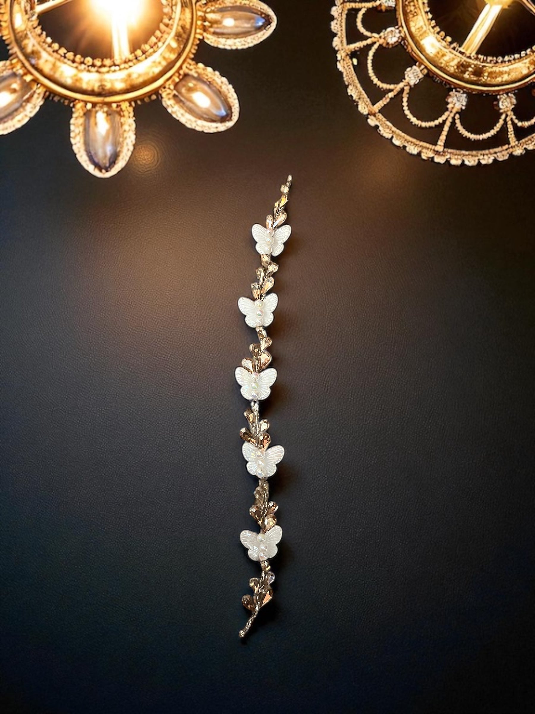 Pearl Butterfly Hair Vine