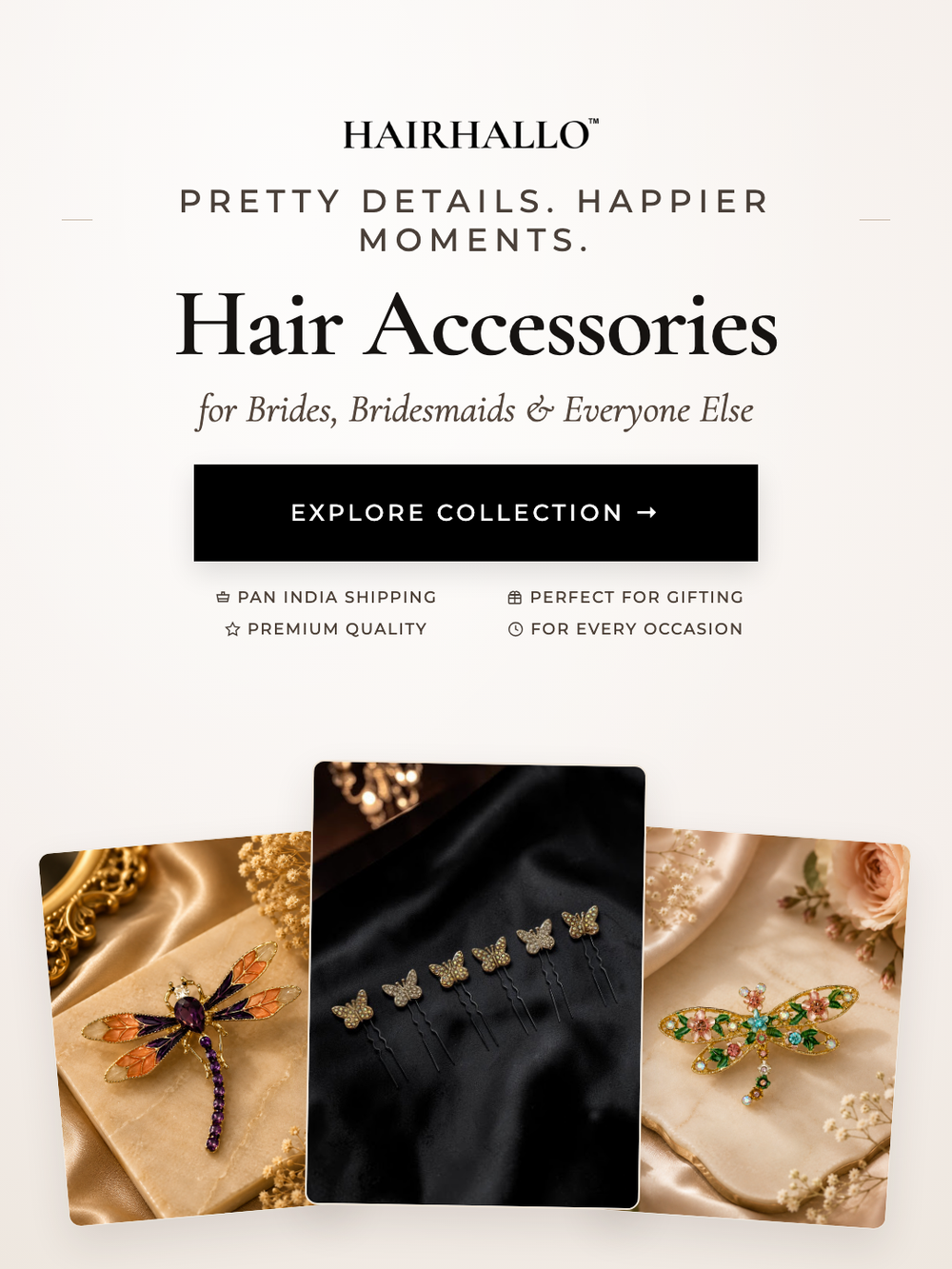 Hair accessories for brides, bridesmaids and everyone else — explore the collection
