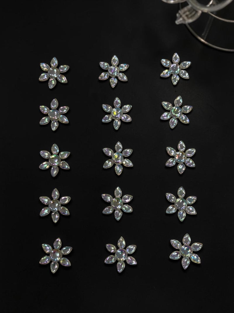 Crystal Floral Sticker (light reflecting)