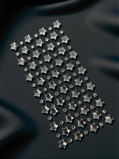 Multi silver star stickers
