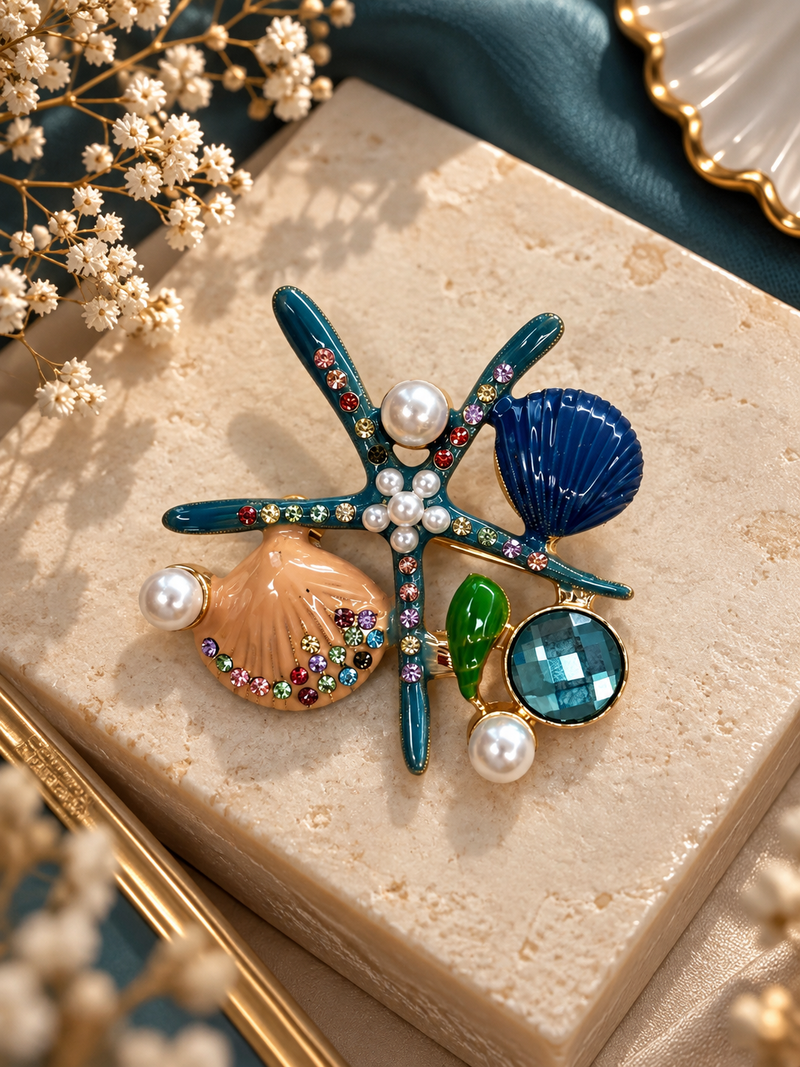 Starfish Brooch (1pc)