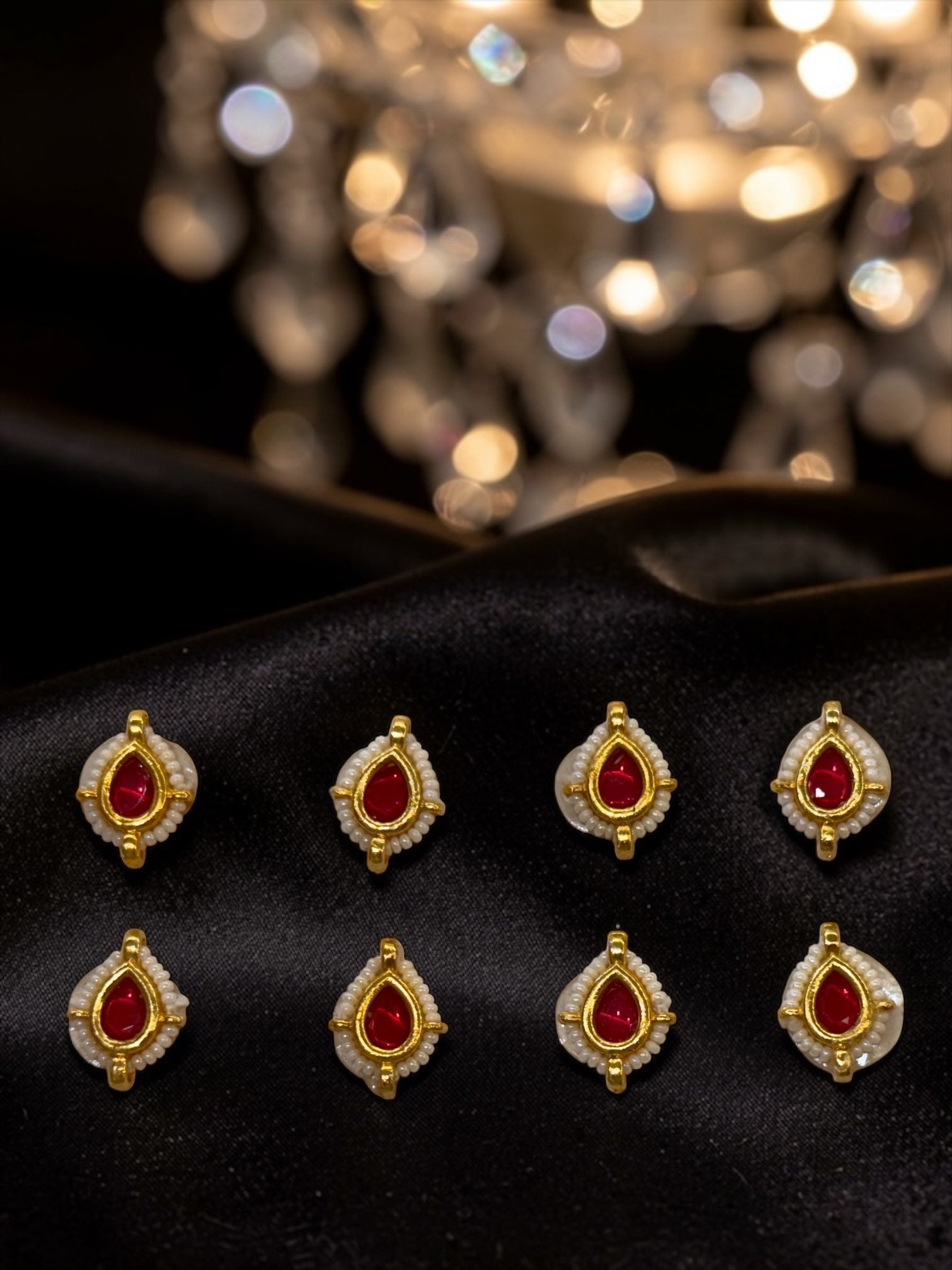 Jadau Kundan stickers (set of 8)