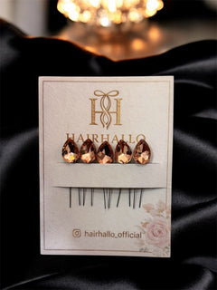 Crystal Stud Pins (set of 5)