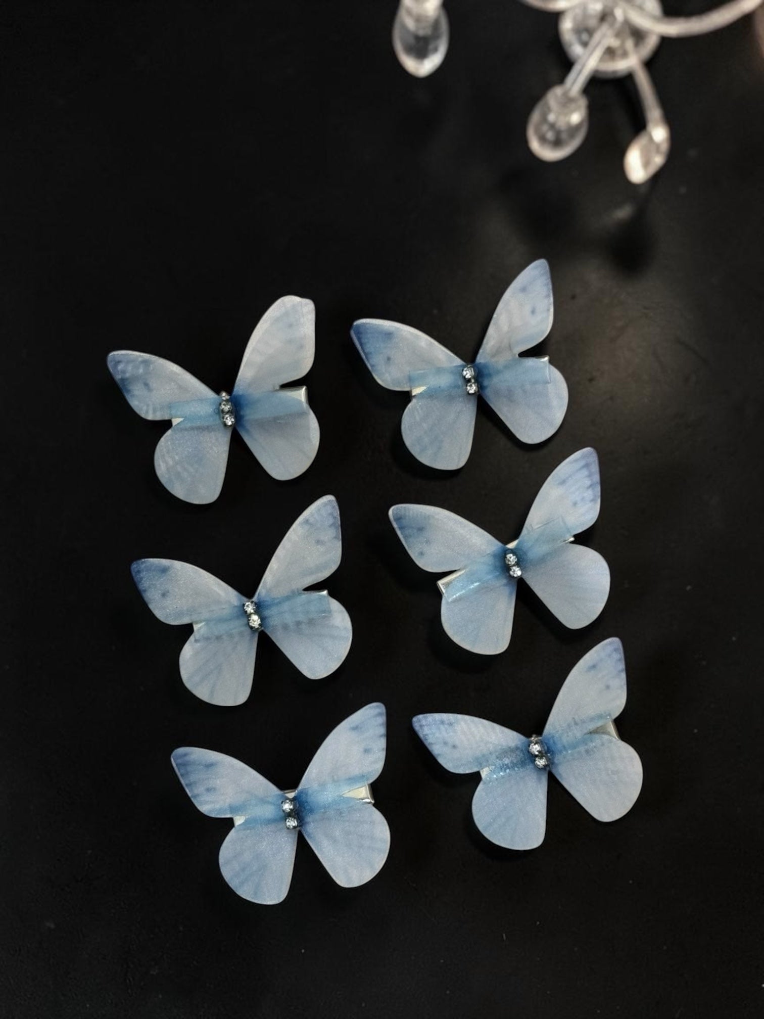 Dreamlight Butterfly Hair Clips – Set of 6 (Assorted Colors)
