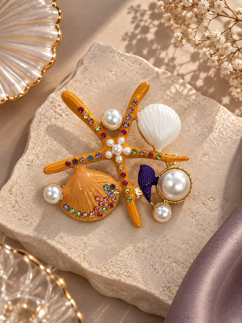 Starfish Brooch (1pc)