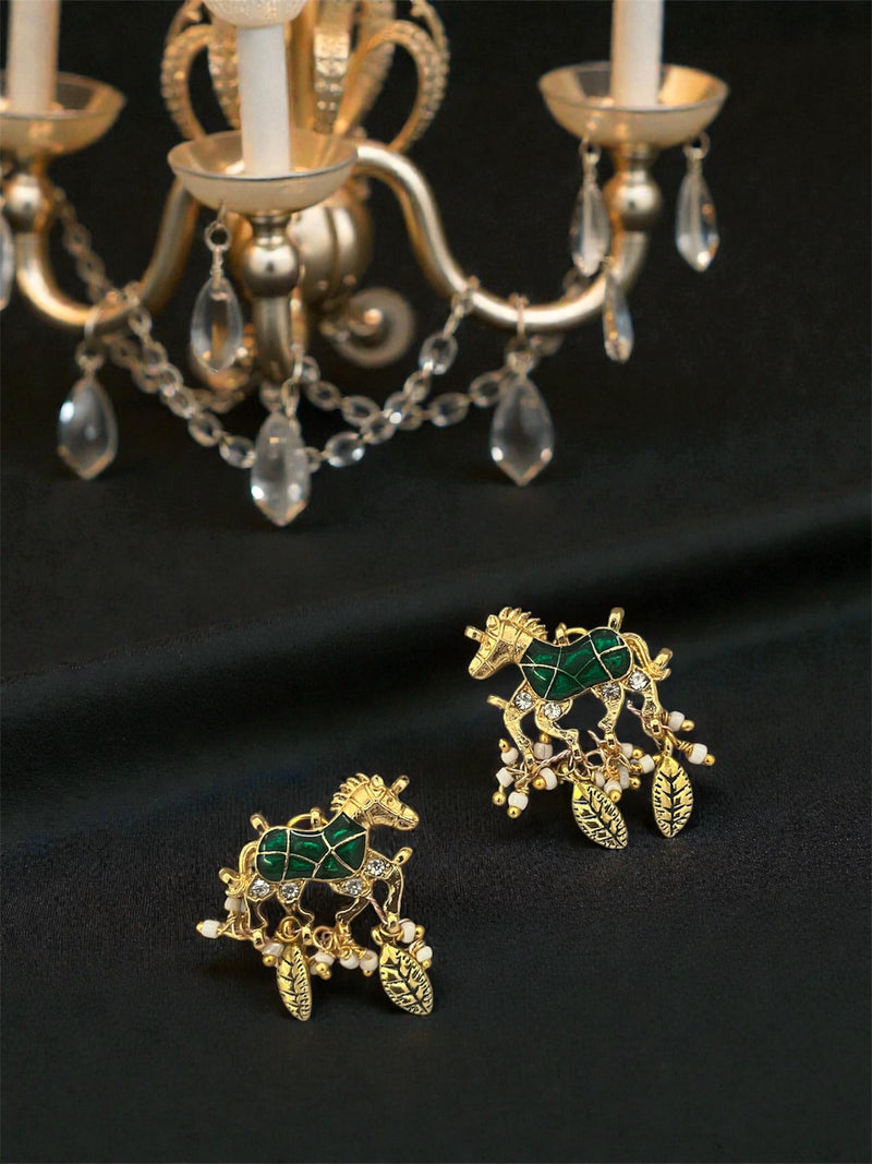Horse metal charms (set of 4)