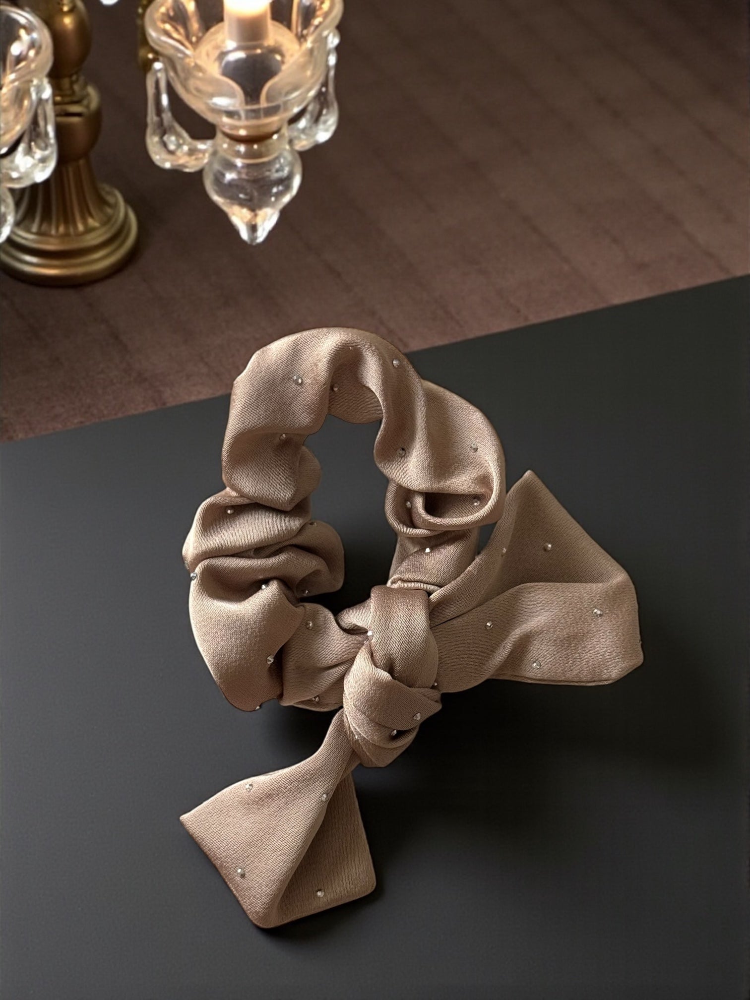 Satin Bow Scrunchie