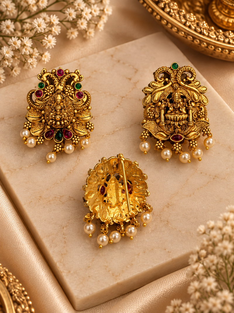 Temple Antique pins (set of 3)