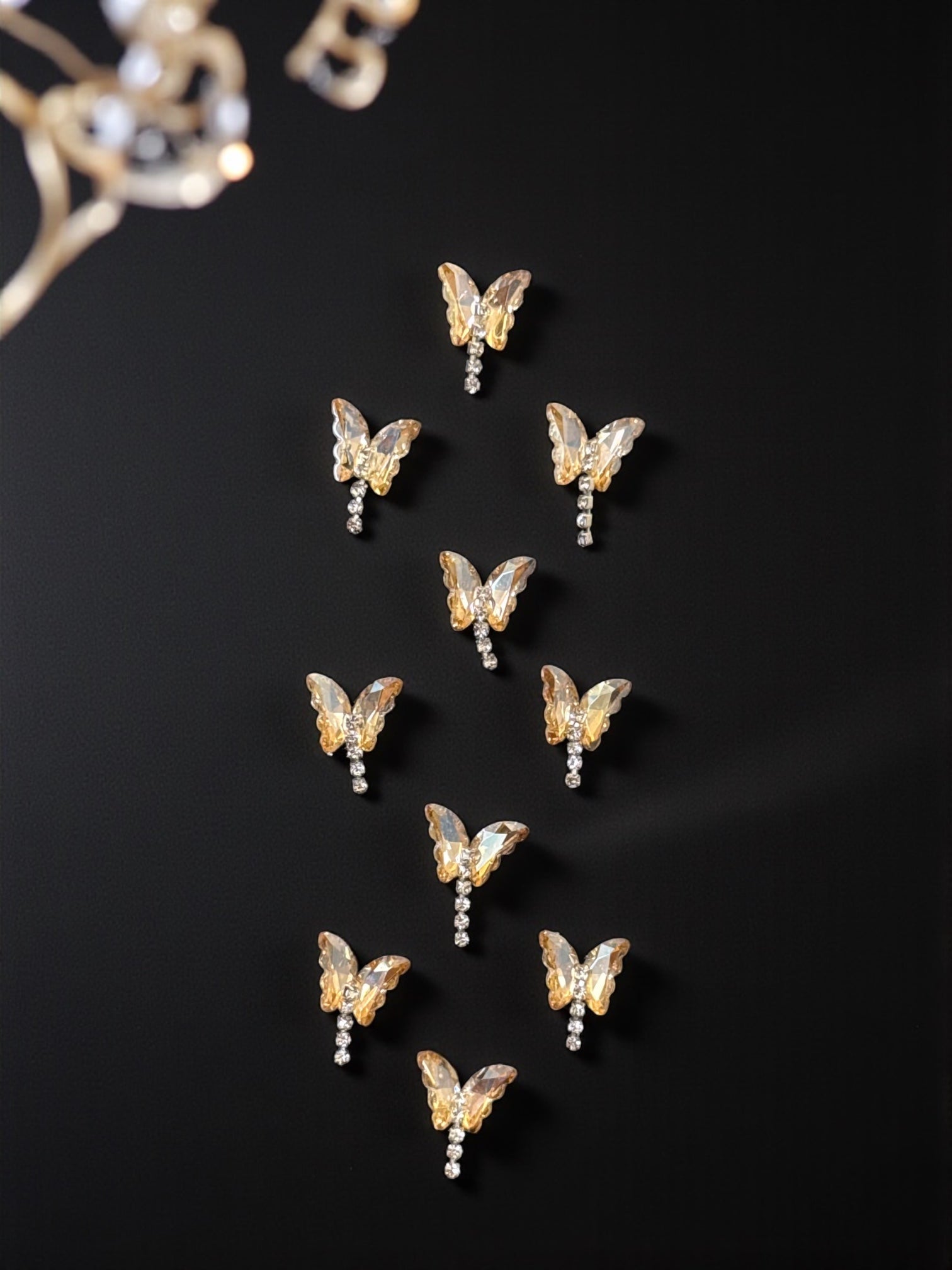 Crystal Prism Butterfly Stickers (Set of 10)