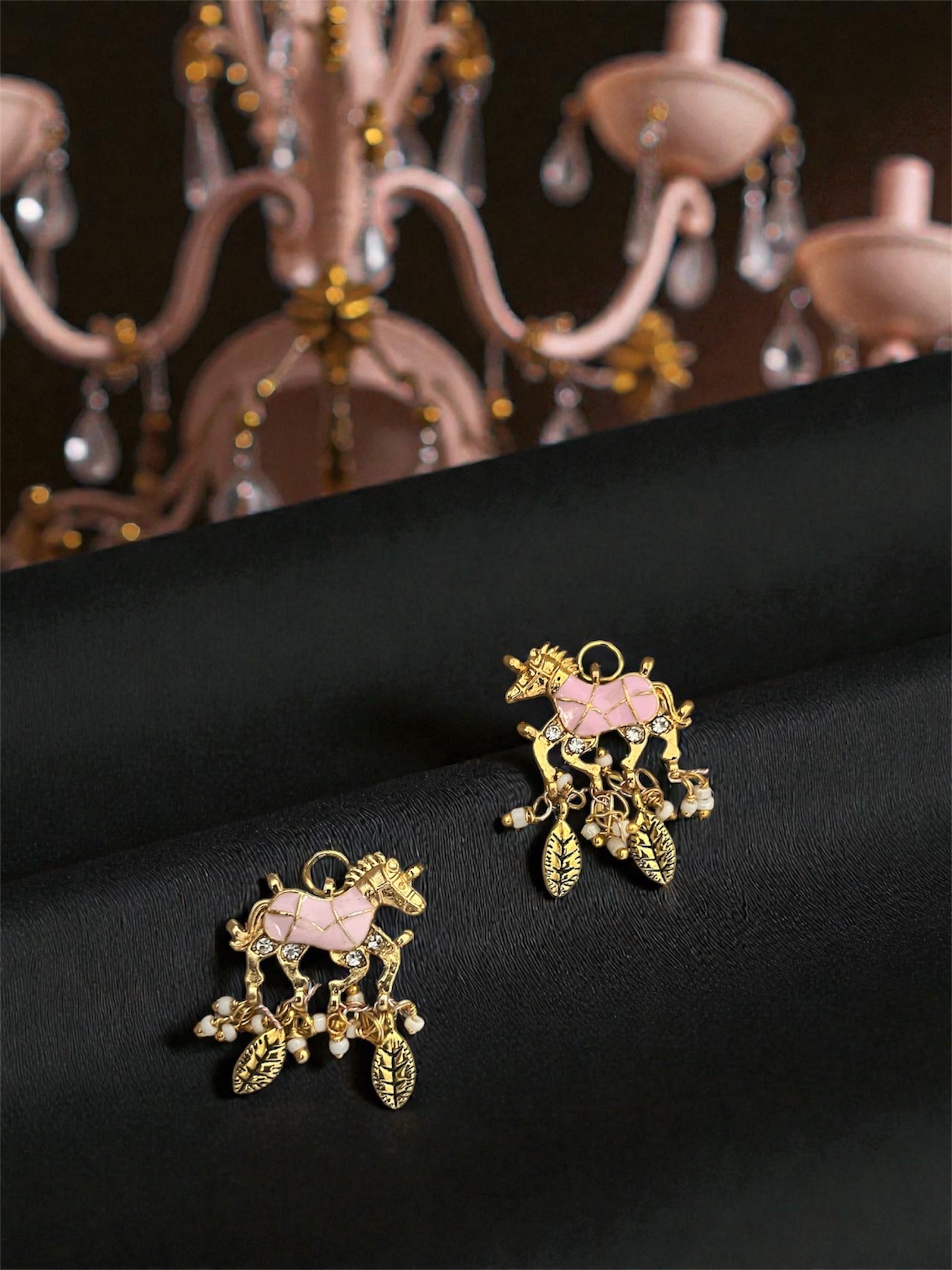 Horse metal charms (set of 2)