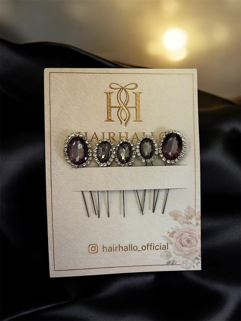 Sparky Crystal pins (Set of 5)
