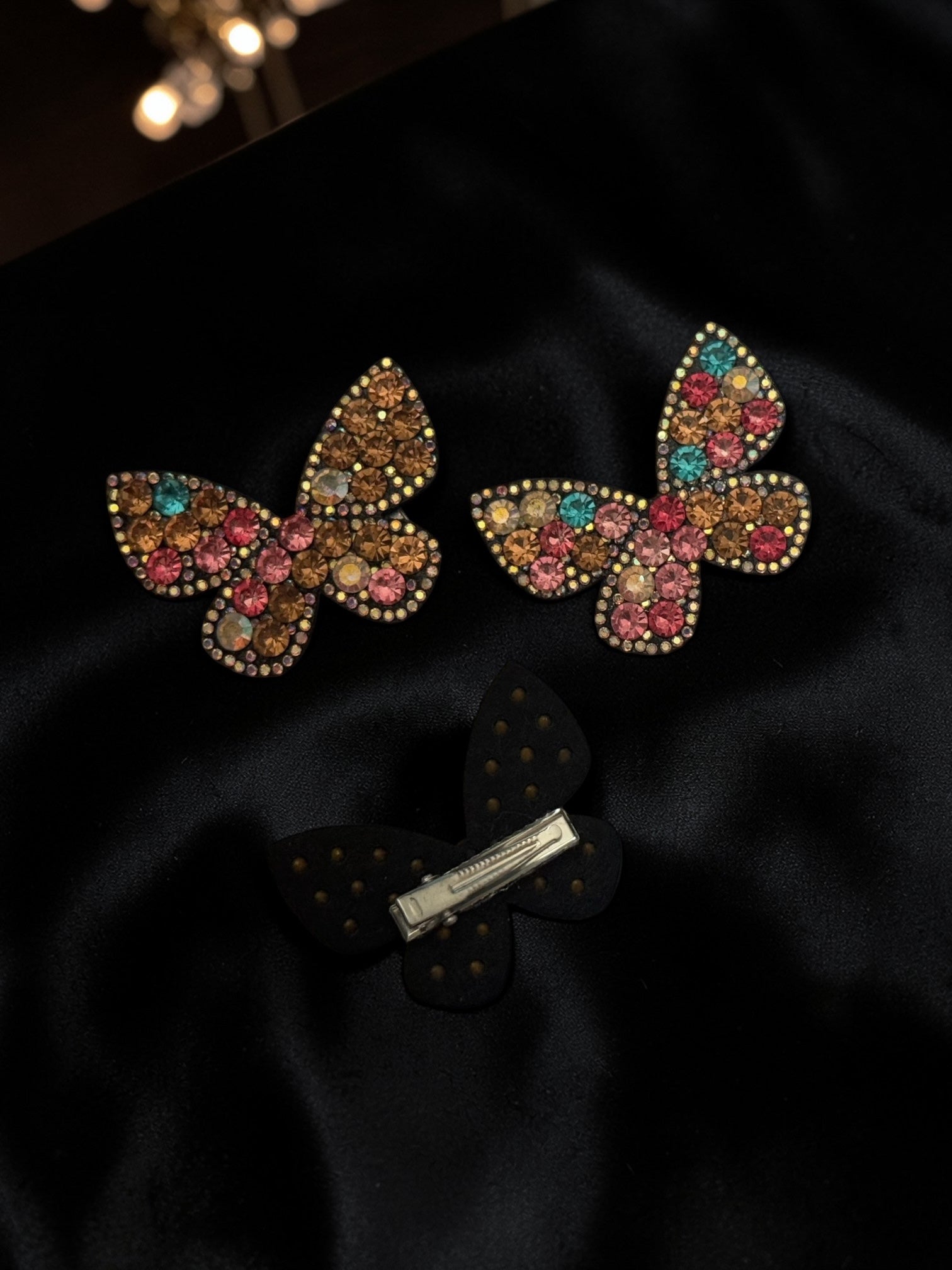 Disco Butterfly Clips (set of 3)