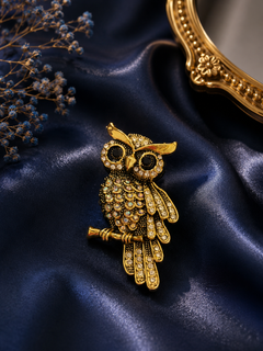 Owl brooch (1pc)
