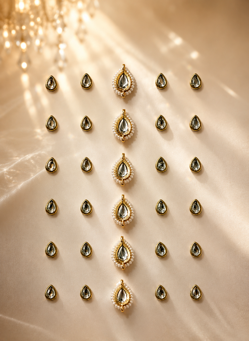Kundan mehndi stickers