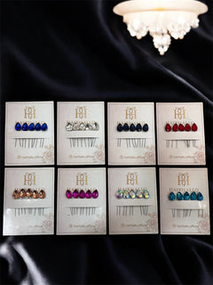 Crystal Stud Pins (set of 5)