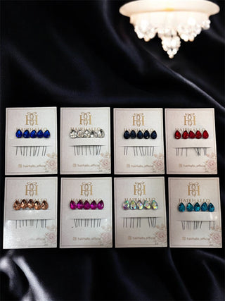 Crystal Stud Pins (set of 5)