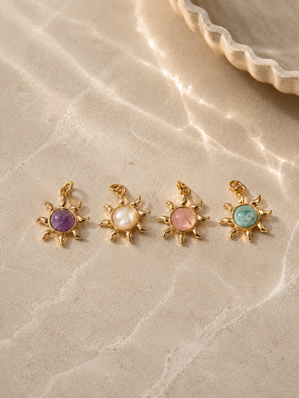 Radiant Sun charms (set of 8)