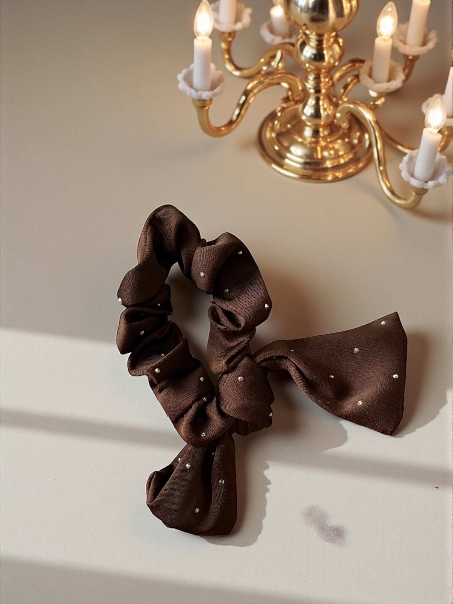 Satin Bow Scrunchie