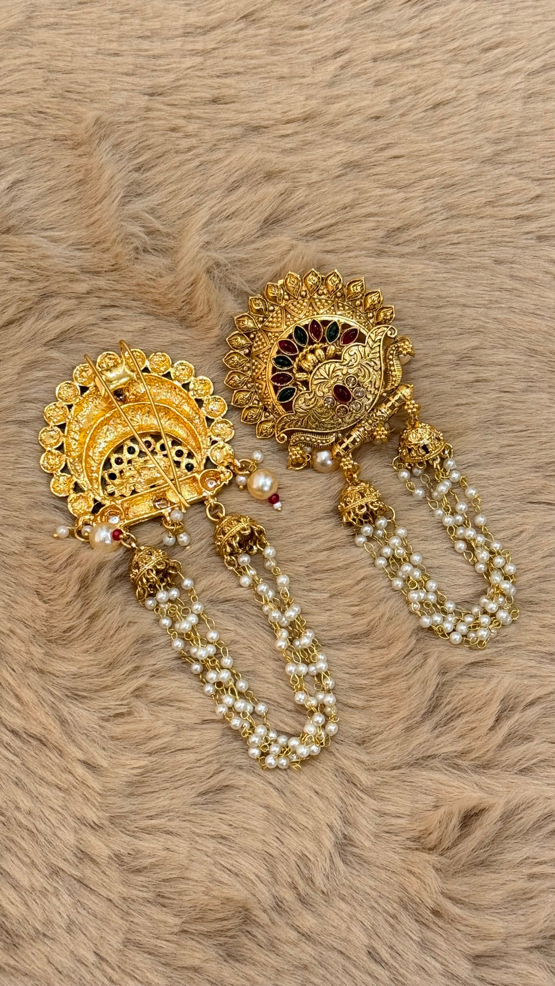 Maharani Pearl Jadau Pin (1)