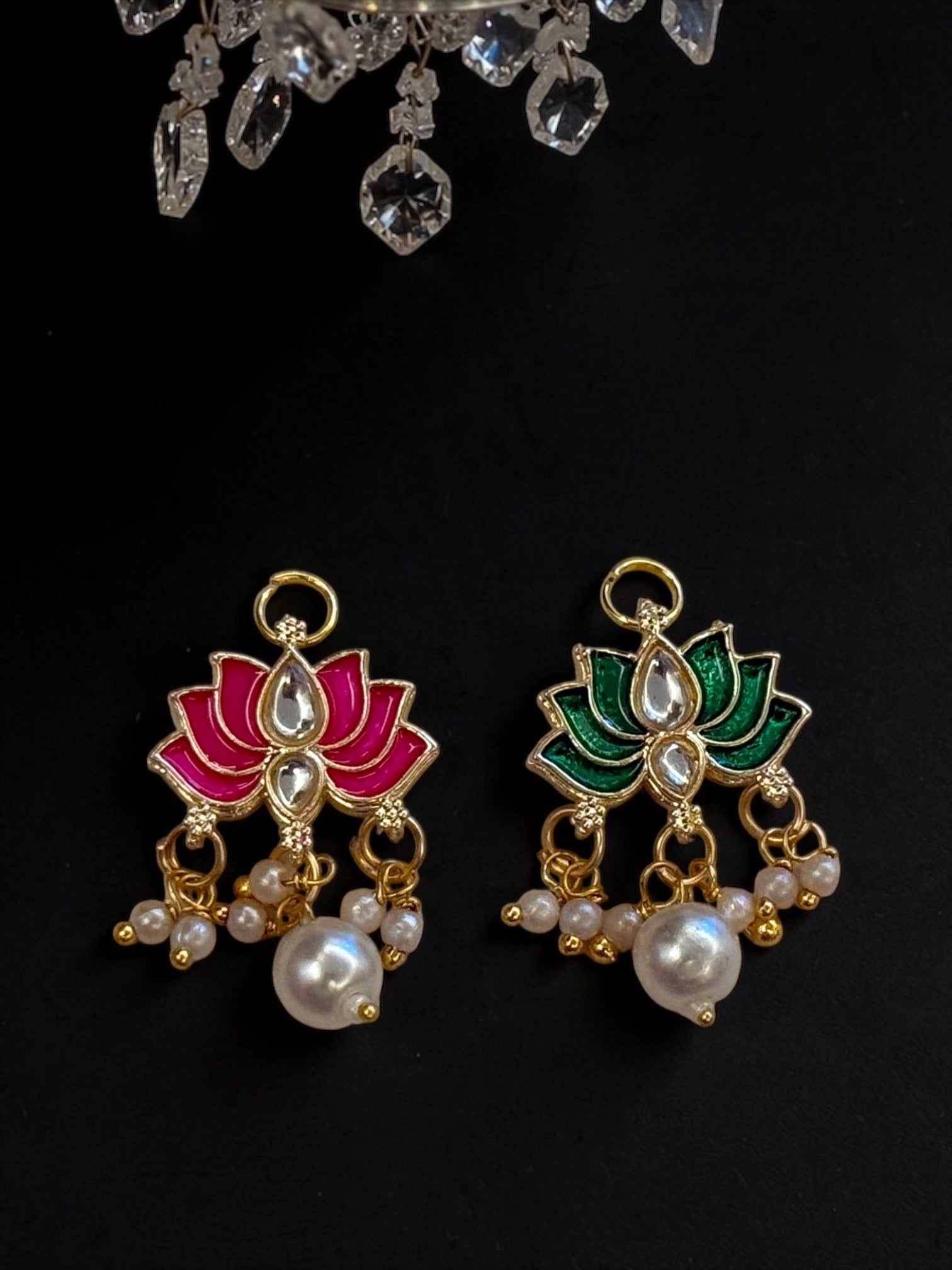 Lotus Pearl charm (set of 4)