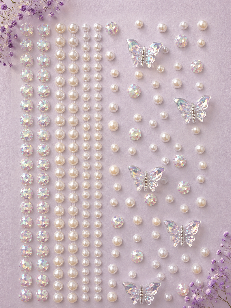 Pearly Butterfly Stickers