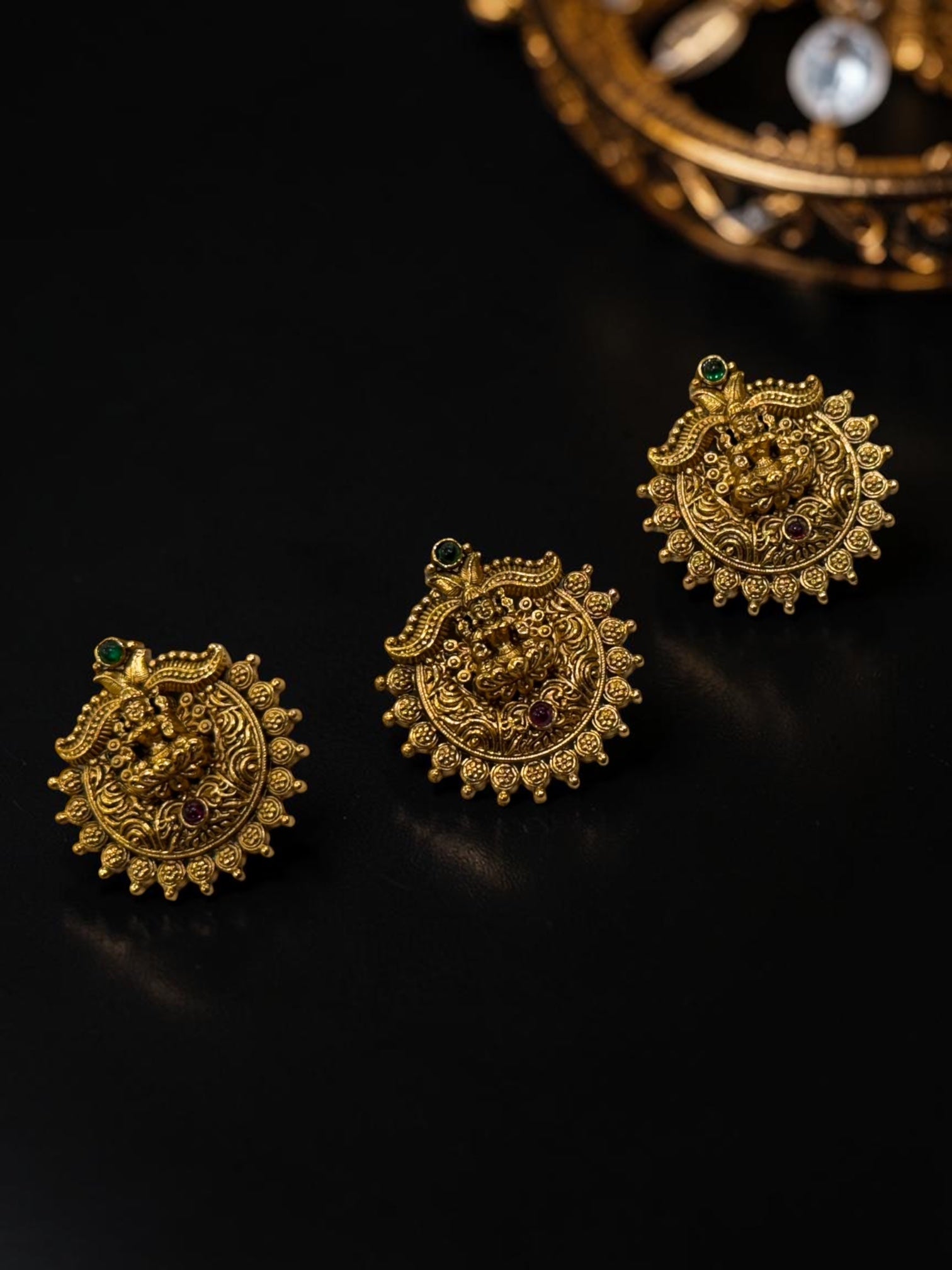 Temple Antique pins (set of 3)