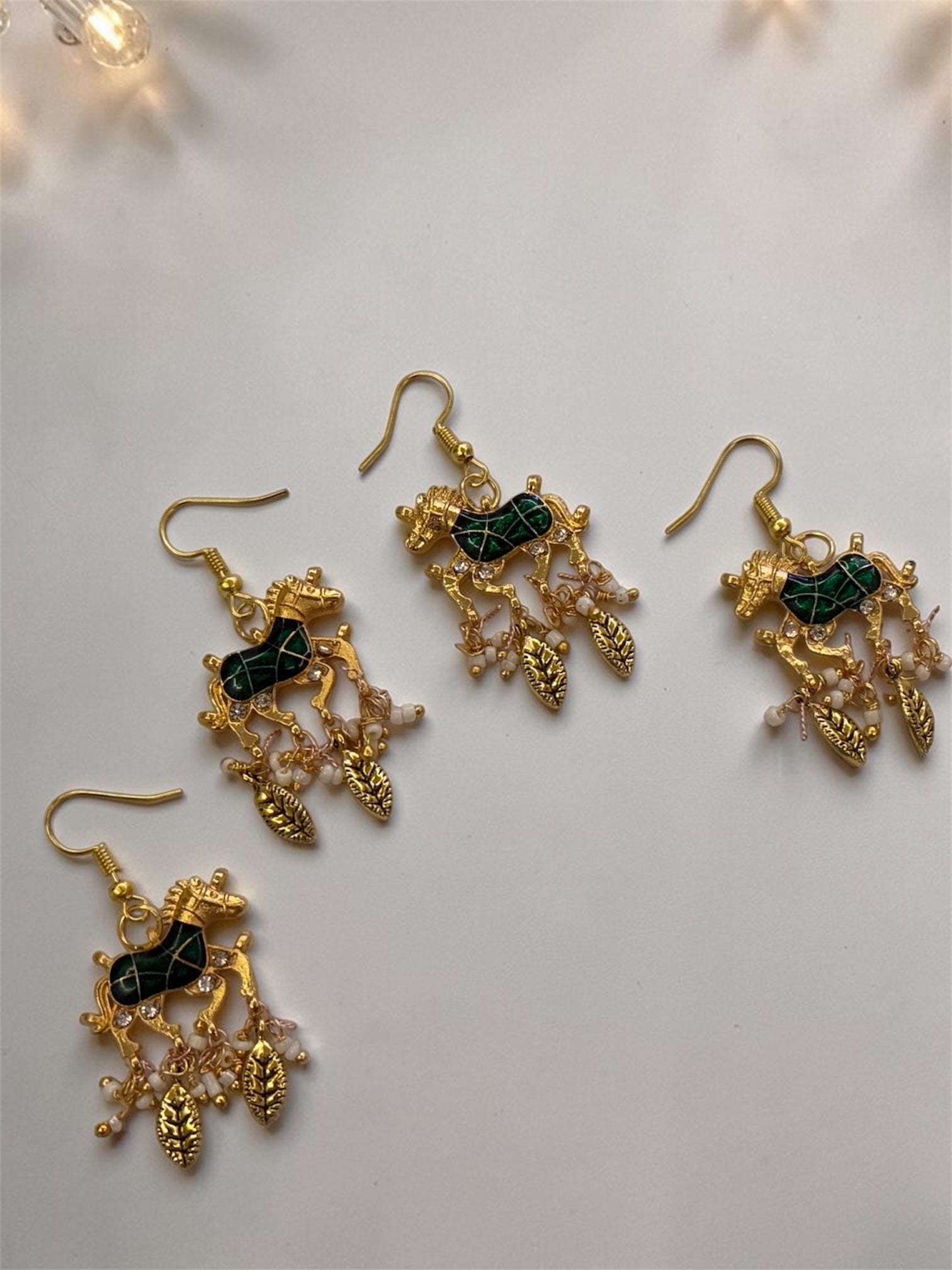 Horse metal charms (set of 4)