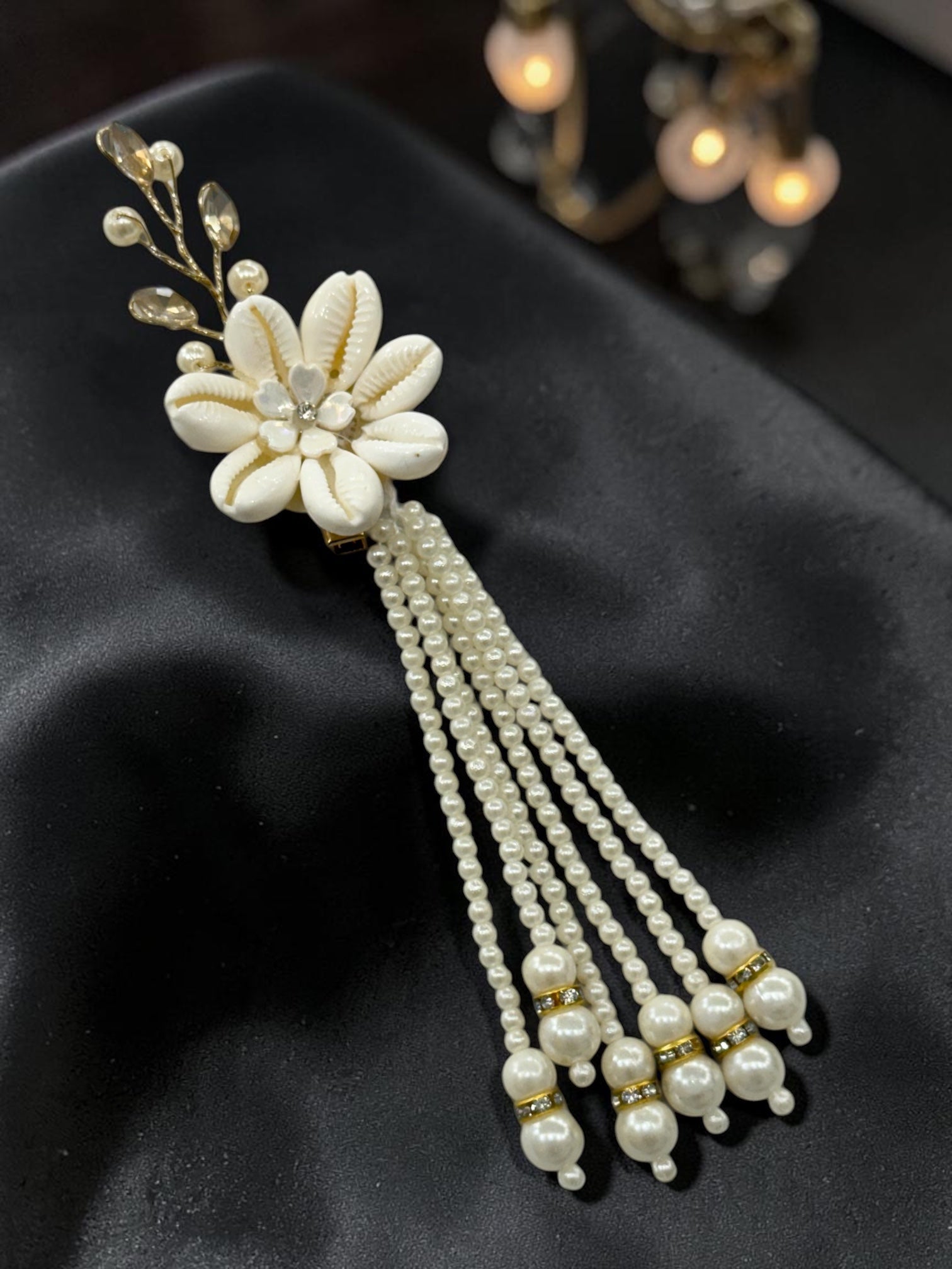 Shell floral clip