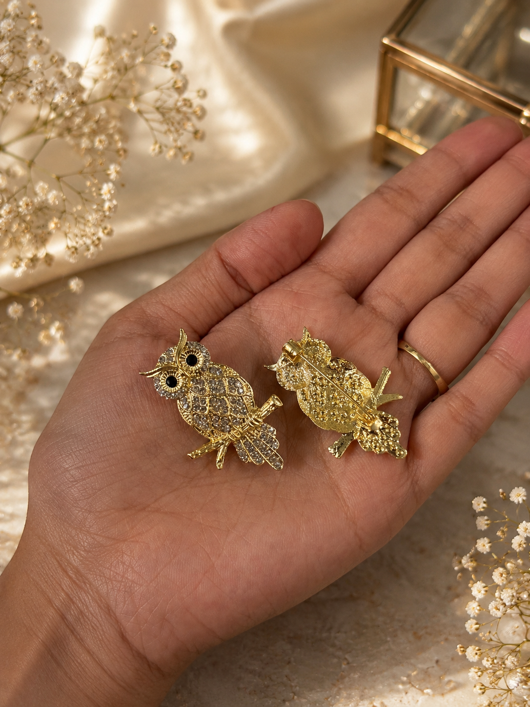 Mini Owl Brooch
