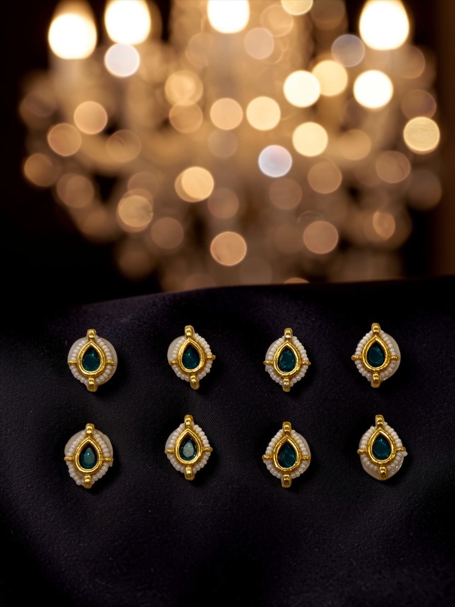 Jadau Kundan stickers (set of 8)