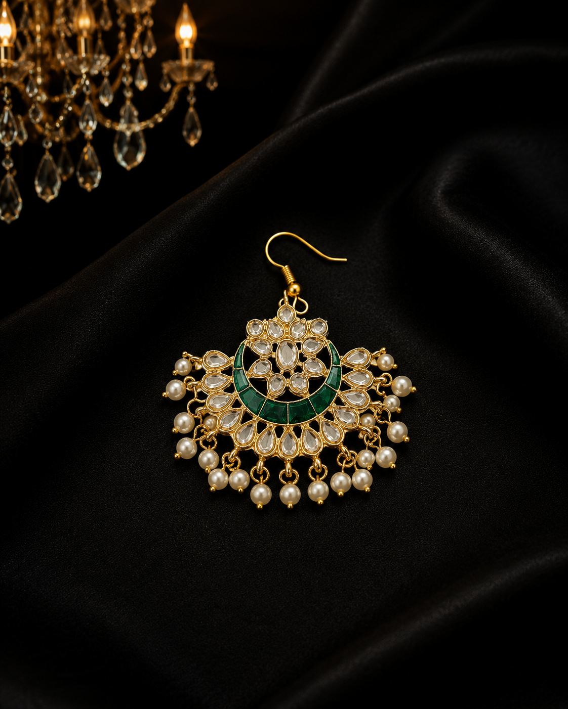 Emerald Chaand pins (set of 3)