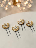 Diya Kundan Pins (set of 4)
