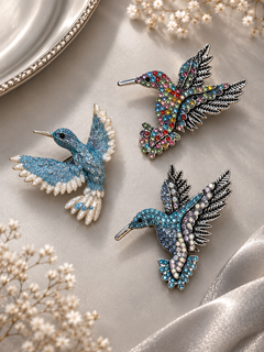 Birdie brooch (1pc)