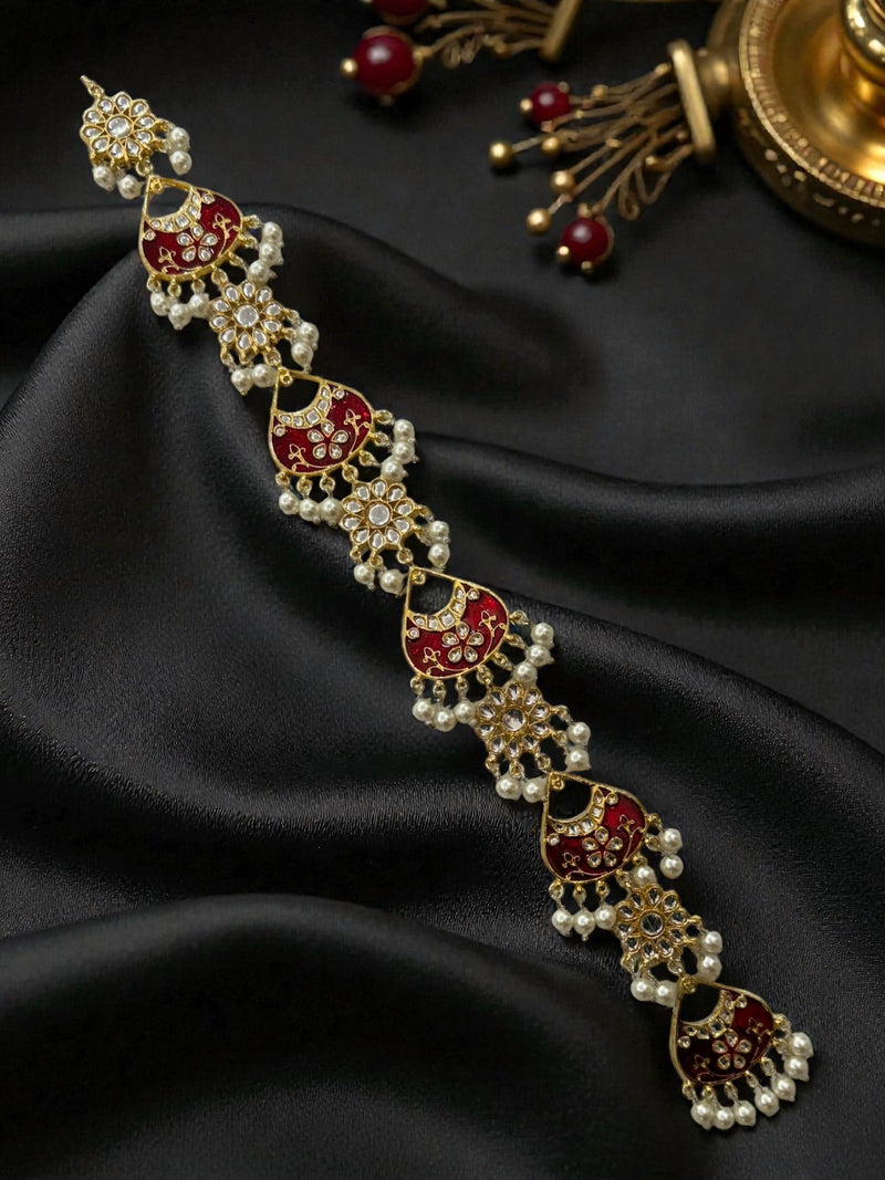 Ruby Kundan Braid