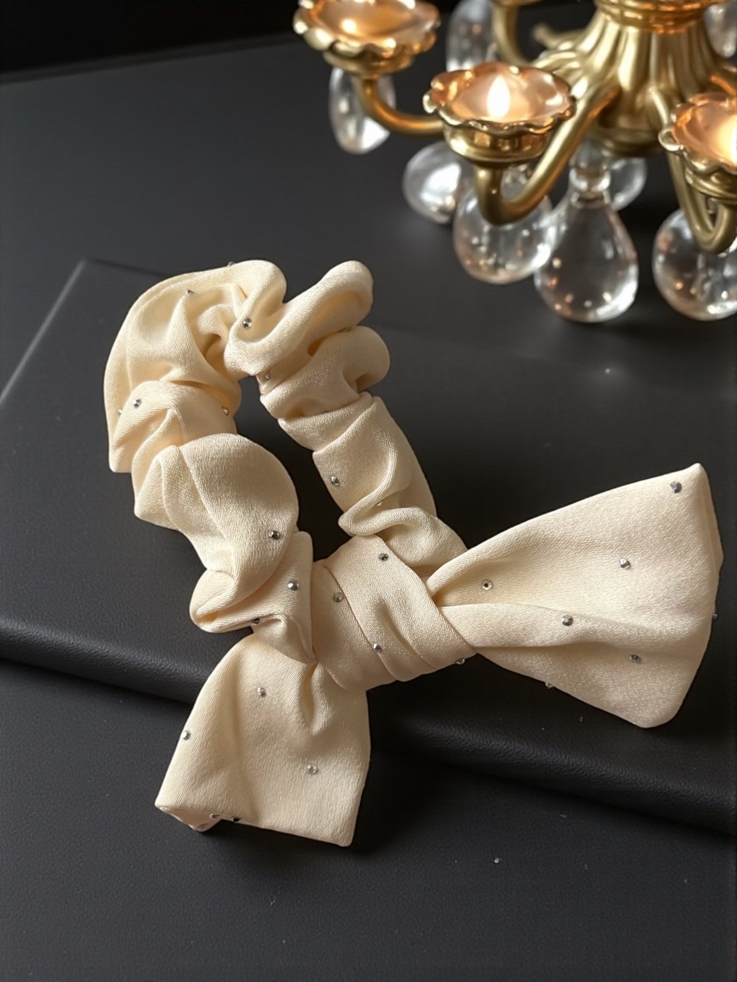 Satin Bow Scrunchie