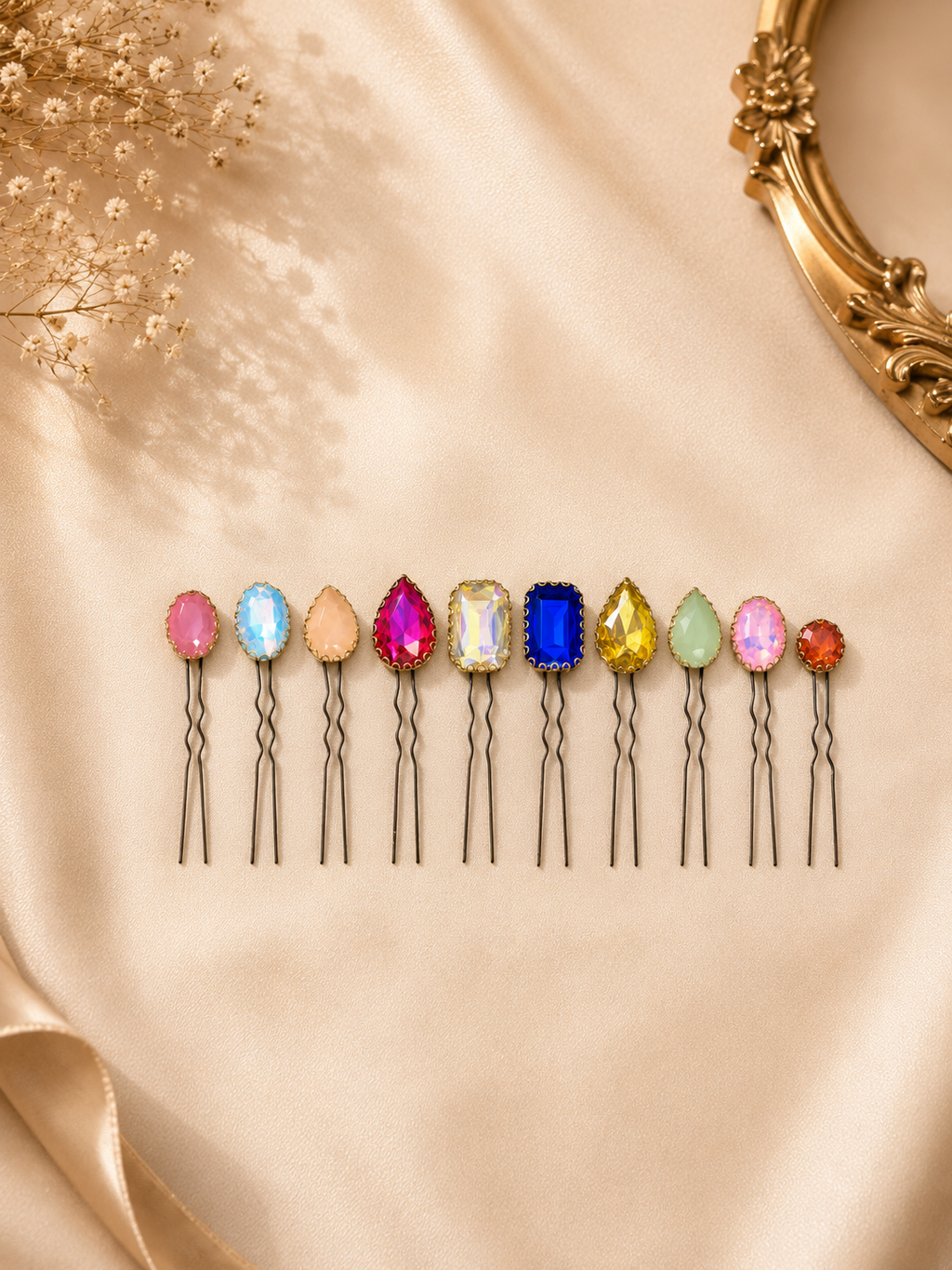 Candy Gemstone Pins (set of 10)