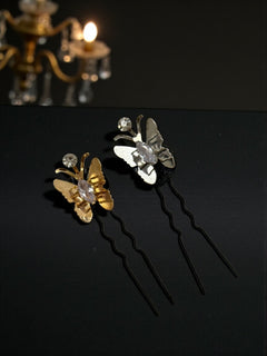 3D Metal Butterfly pins (set of 6)