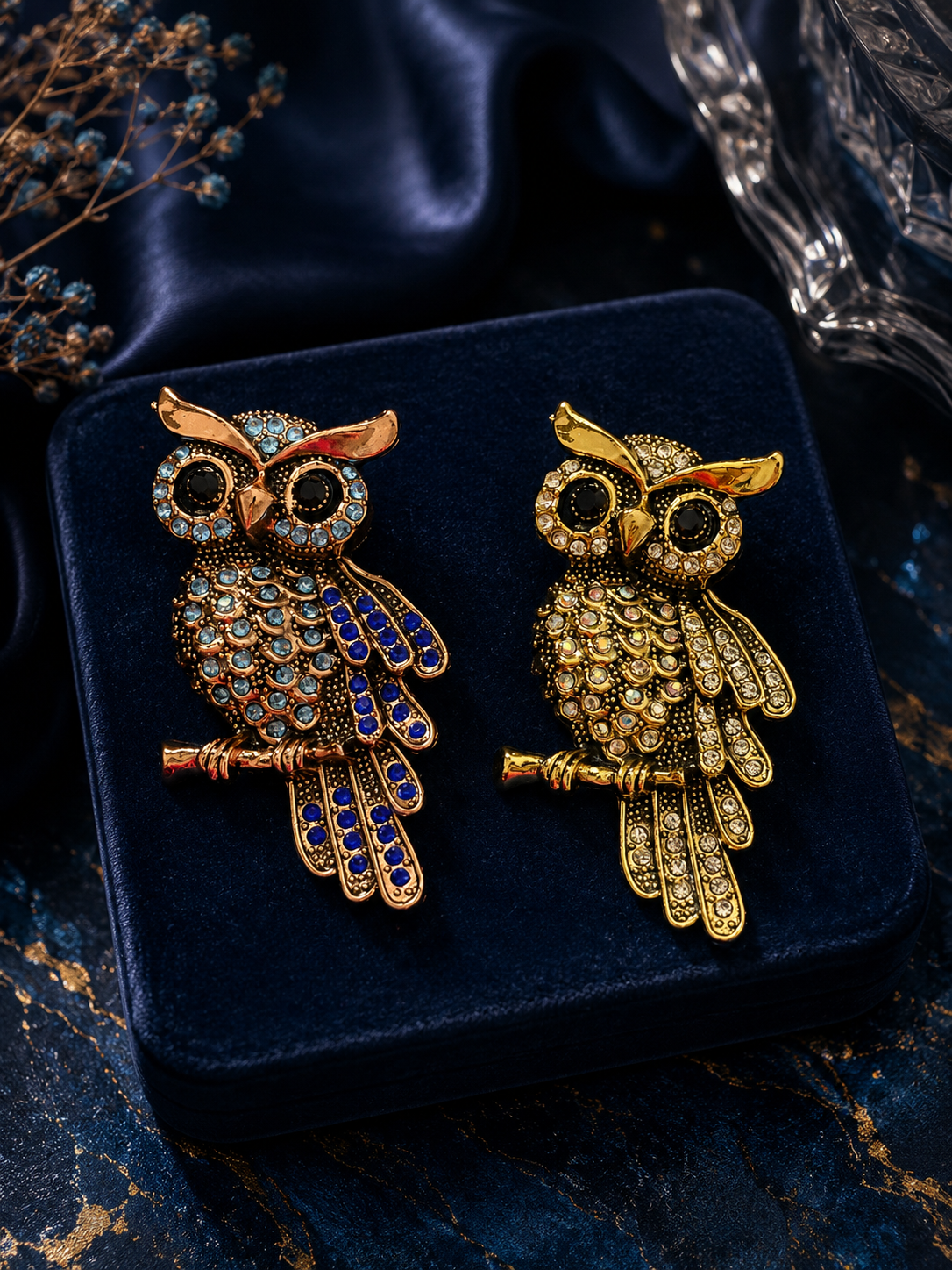Owl brooch (1pc)