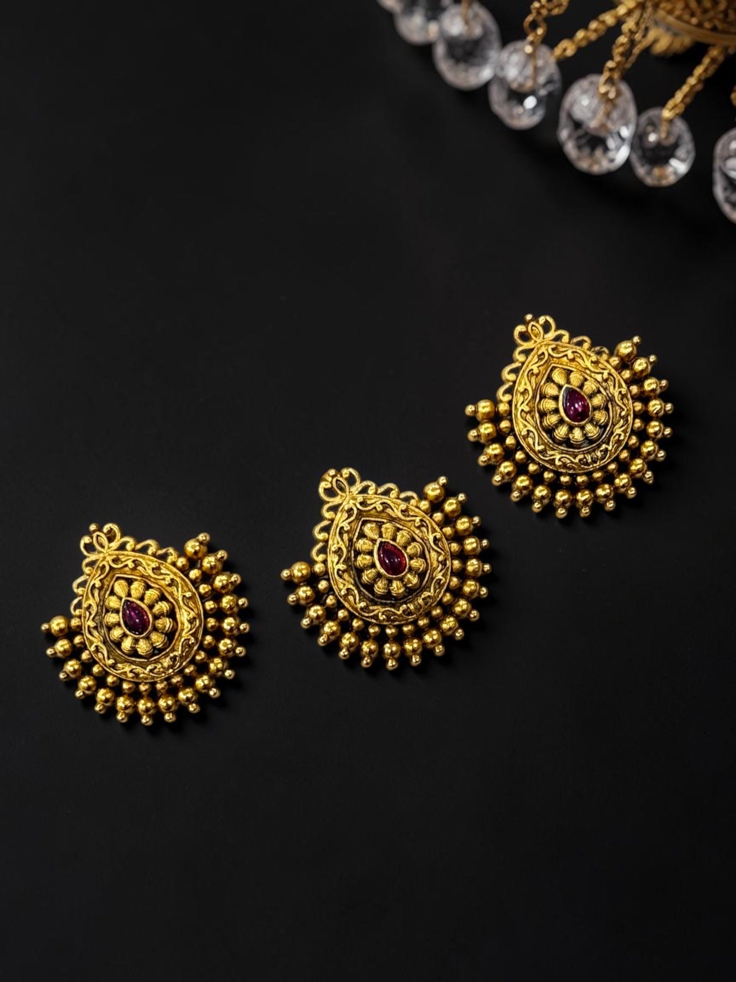 Temple Antique pins (set of 3)