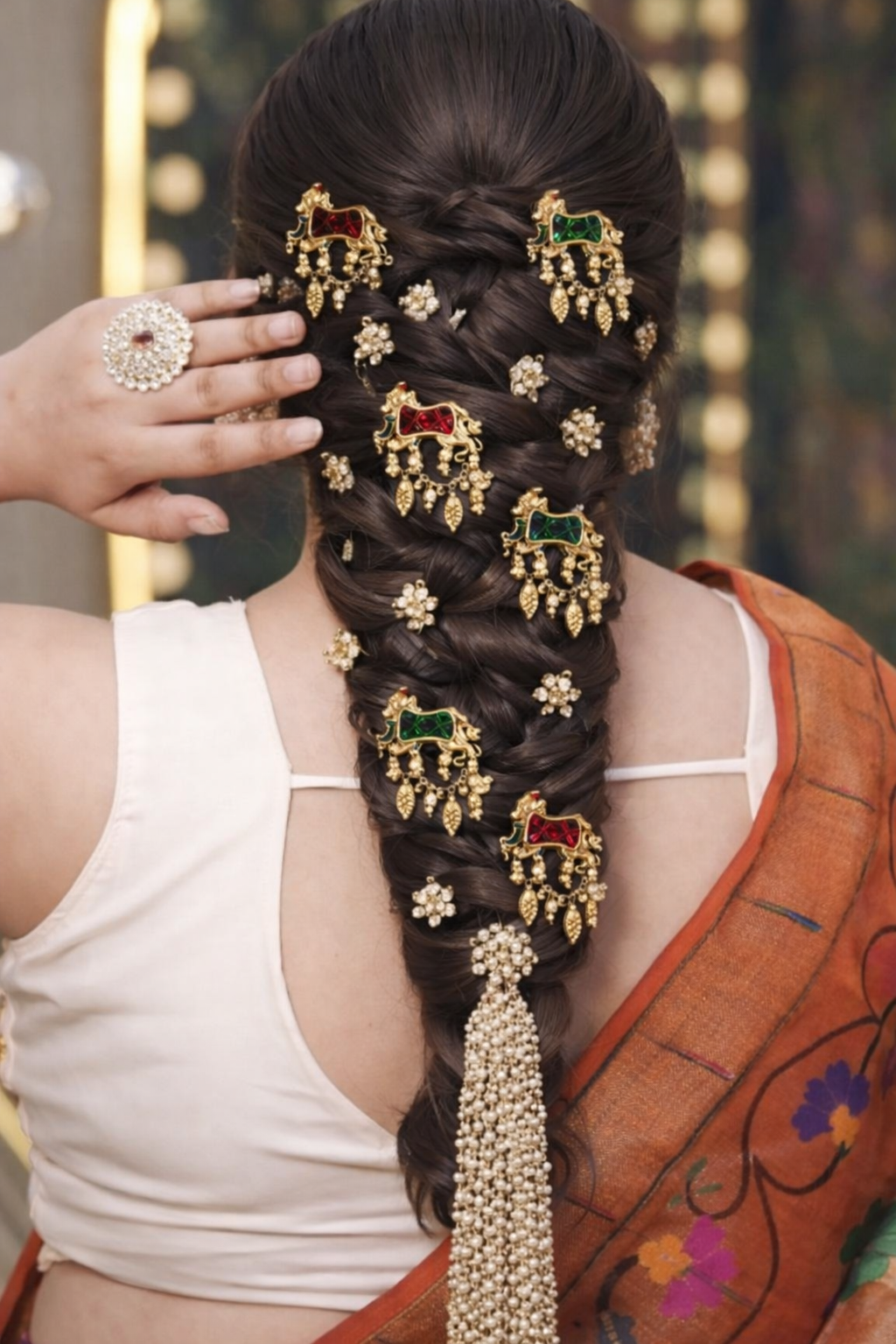 Horse metal charms (set of 4)