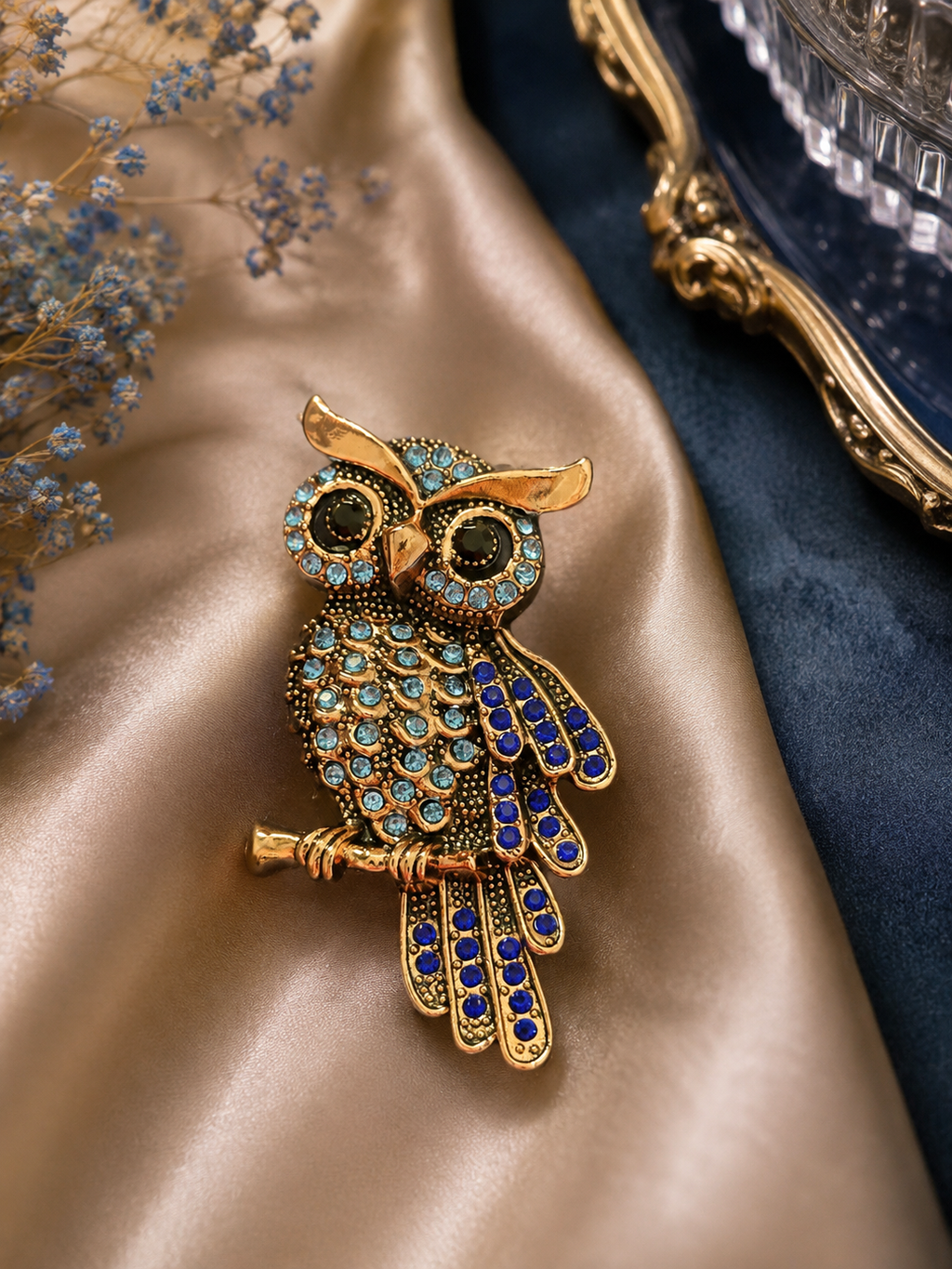 Owl brooch (1pc)