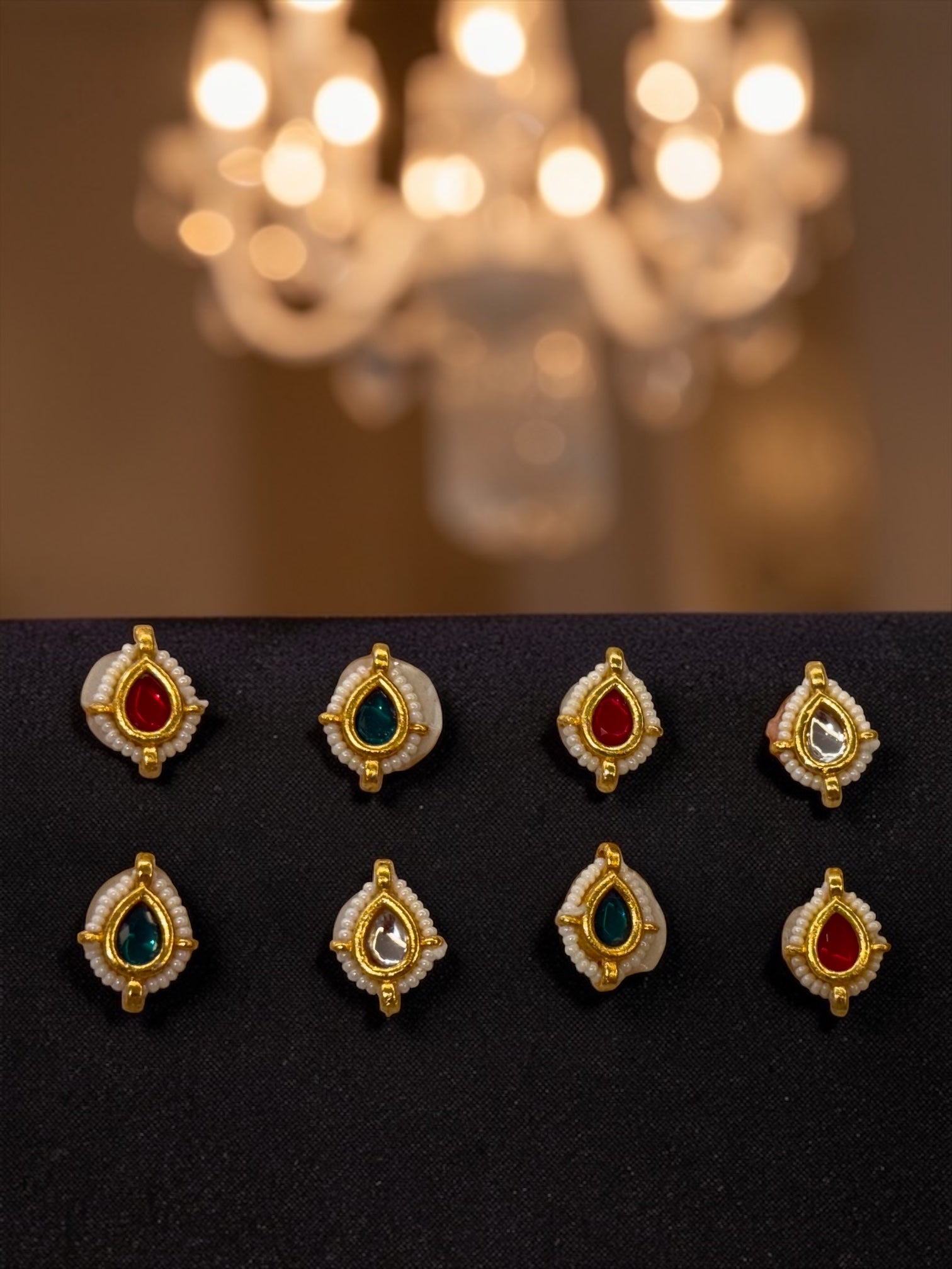 Jadau Kundan stickers (set of 8)