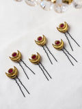 Crescent pins (set of 6)