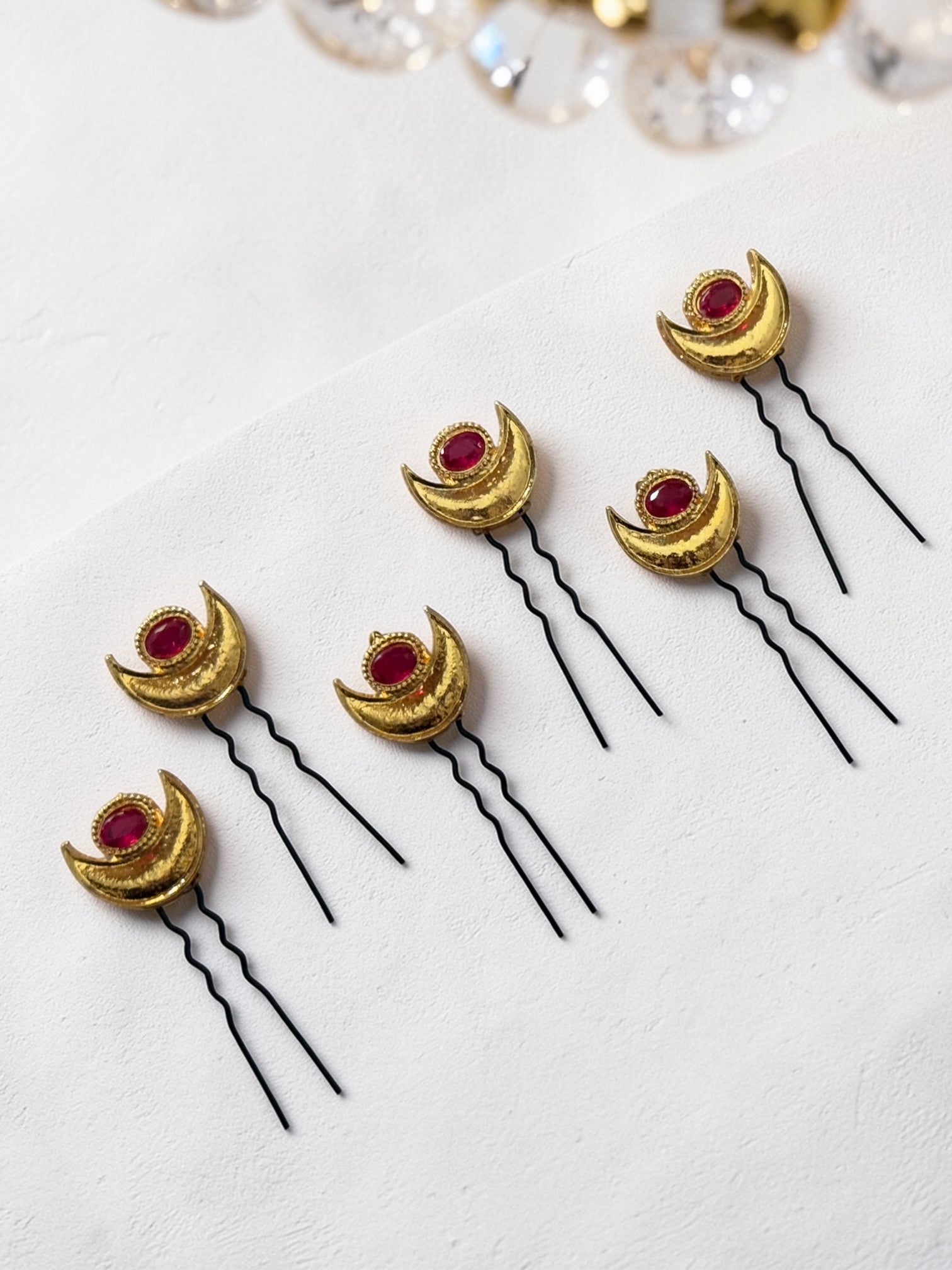 Crescent pins (set of 6)