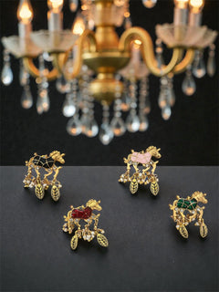 Horse metal charms (set of 4)