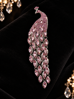 Peocock Rhinestone Clip