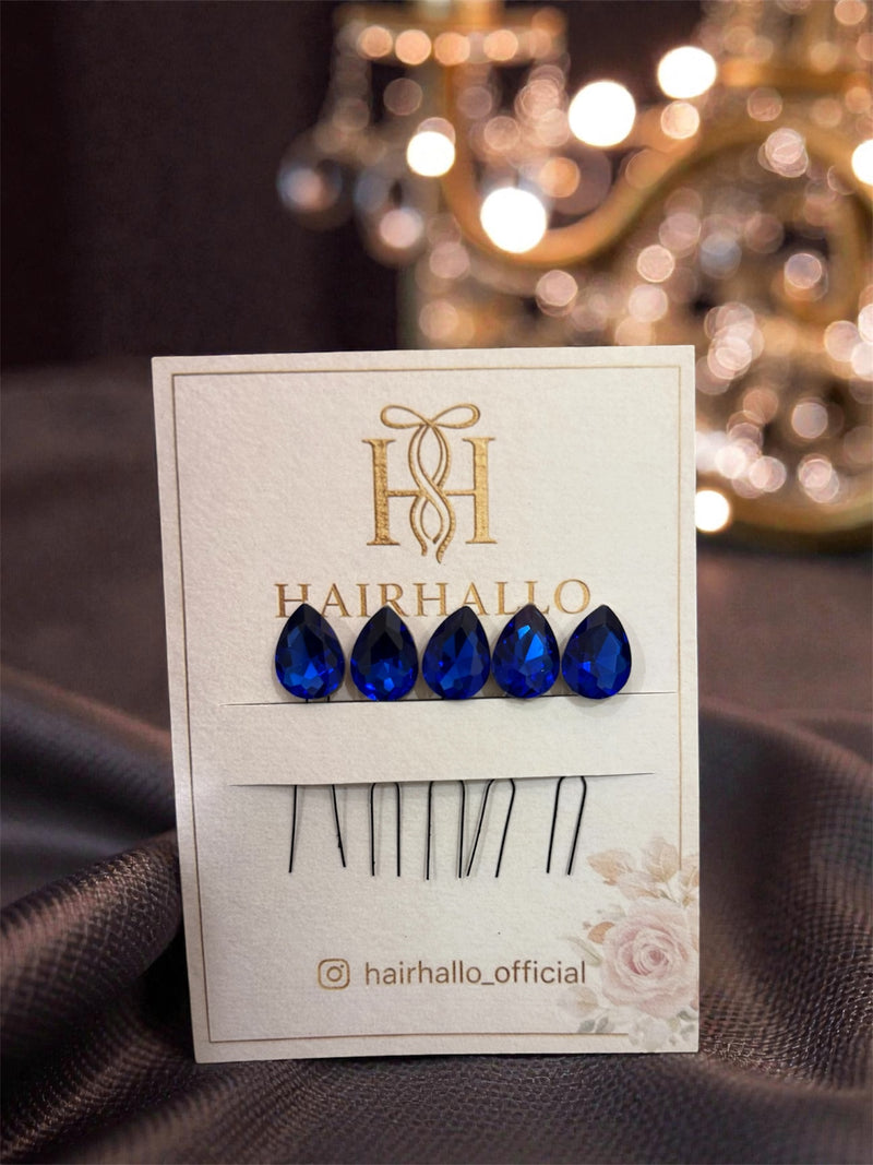 Crystal Stud Pins (set of 5)