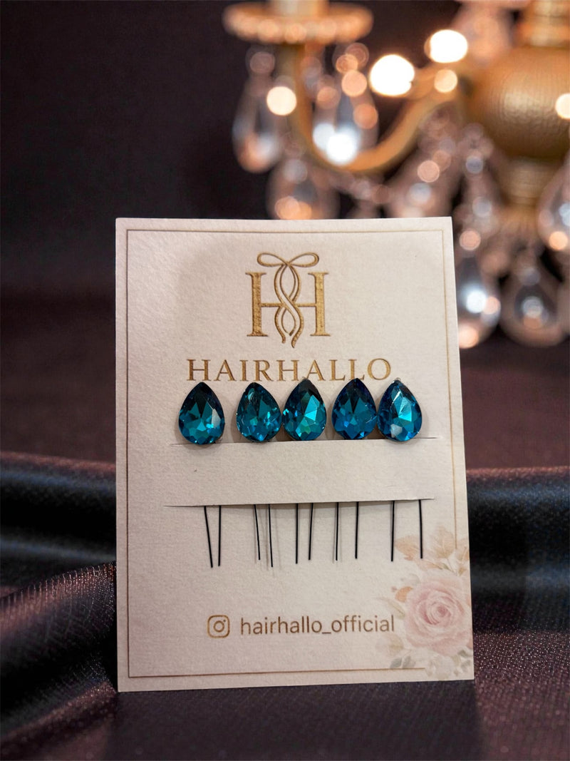 Crystal Stud Pins (set of 5)