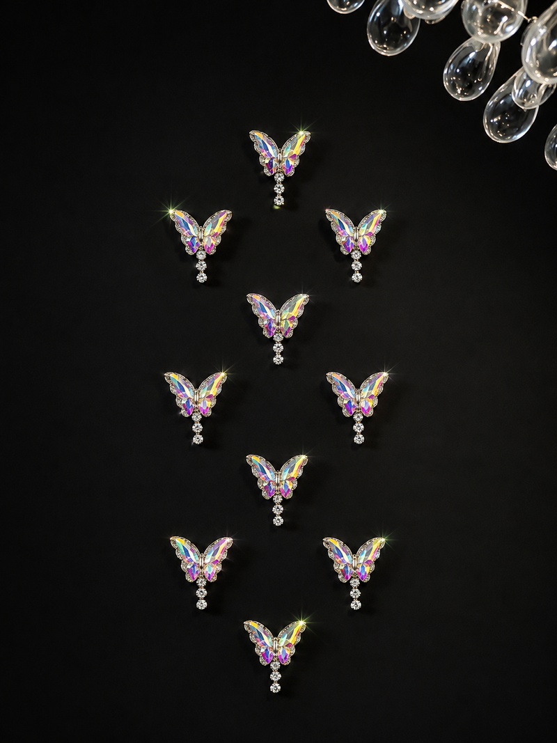 Crystal Prism Butterfly Stickers (Set of 10)